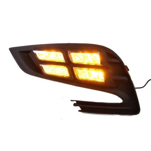 DRL LED Daytime Running Light Fog Lamp For Buick Encore Opel Mokka 2017+ Turn - Picture 7 of 11