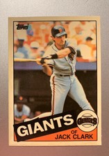 1985 Topps Tiffany Baseball #740 Jack Clark - San Francisco Giants High Gloss EX