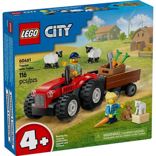 60461 LEGO® City tolle Fahrzeuge roter Bauernhof Traktor mit Anhänger (116 Teile) - Bild 4 von 5