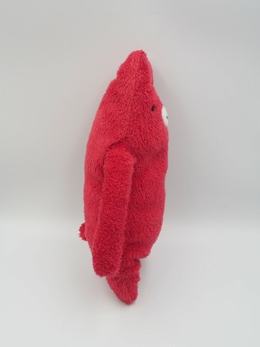 Shinada Company B1312 Red Bear Plush 7" Fumofumo san Toy Doll Japan - Picture 5 of 7