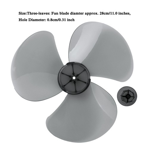 Plastic Fan Blade 3/5Leaves W/Nut Cover Standing Fan Table Fanner Replacement - Picture 24 of 35