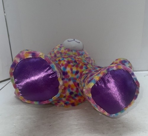 Build A Bear Rainbow Confetti Leopard Plush BABW Workshop Stuffed Animal - Picture 6 of 7