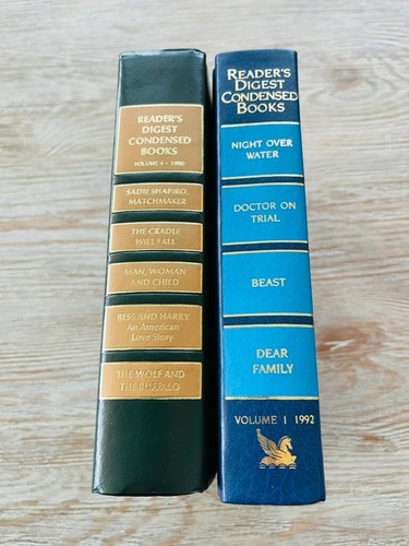 Vintage Reader's Digest Condensed Hardcover Books Vol. 4, 1980 and Vol. 1, 1992 - Imagen 4 de 11