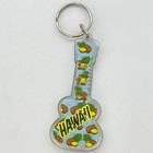 Vintage Hawaii Key Chain Ring Ukulele Pineapple Collectible Travel Souvenir