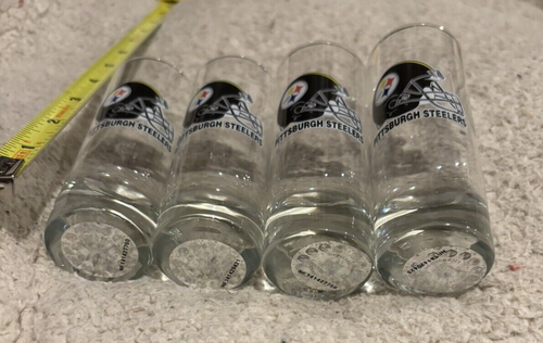 NFL Shot Glasses Set of 4 - Pittsburgh Steelers NF141427760 - Picture 4 of 5
