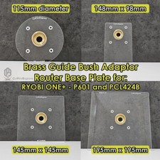 RYOBI ONE+ 18V P601 PCL4424B Trimmer Router Brass Guide Bush Adaptor - 4 sizes