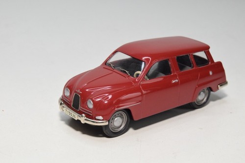 B69 1:43 SOMERVILLE 123 SAAB 95 ESTATE 1961 RED VNMINT COND. RARE! - Picture 1 of 9