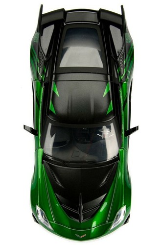 98525. 2016 CHEVY CORVETTE STINGRAY CROSSHAIRS TRANSFORMERS 5, 8.5" D 1:24 JADA - Picture 5 of 7