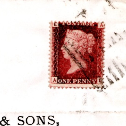 1872 QV 1d rot PL129 Rumpf South & West Junction Eisenbahn Parlamentssitzung 1873 - Bild 4 von 4