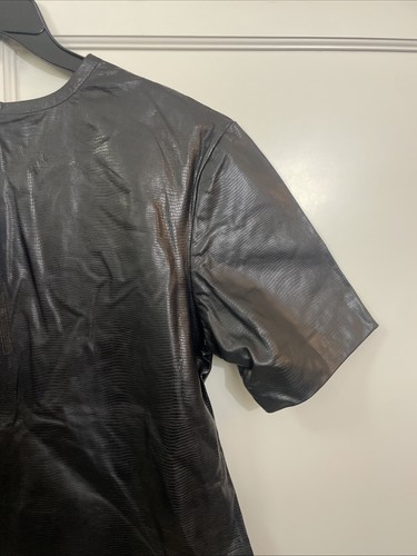 Mlle Mademoiselle Stylish Lambskin Leather Women's Top Size 6 - Picture 14 of 17