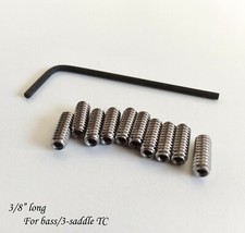 Sattelh&ouml;he Schrauben, niedrig 3/8", passend Fender USA 3 Sattel Tele & USA Bass Br&uuml;cke