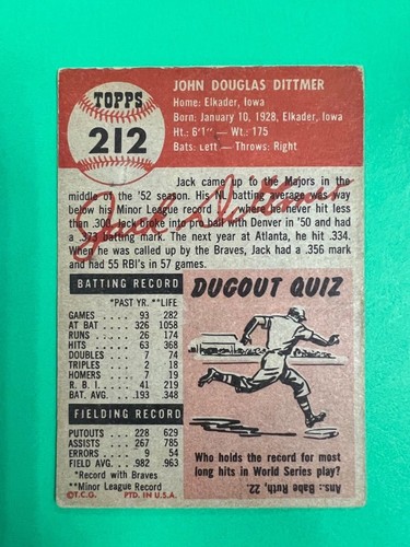 Tarjetas de béisbol Topps 1953 - completa tu conjunto - elige tu tarjeta - Imagen 111 de 123