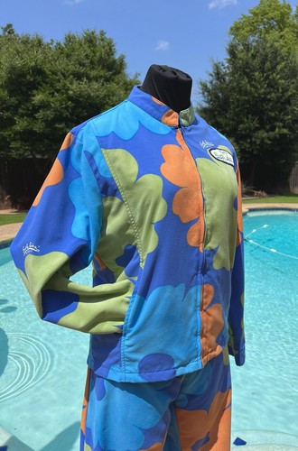 Surf Line Hawaii Original Jams Zippered Jacket & Capri Pants UNISEX Poppy Royal - Picture 7 of 24
