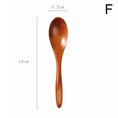 Natural Wooden Coffee Tea Spoon Honey Teaspoon Spoons Cooking Kitchen Tableware - Picture 18 of 26