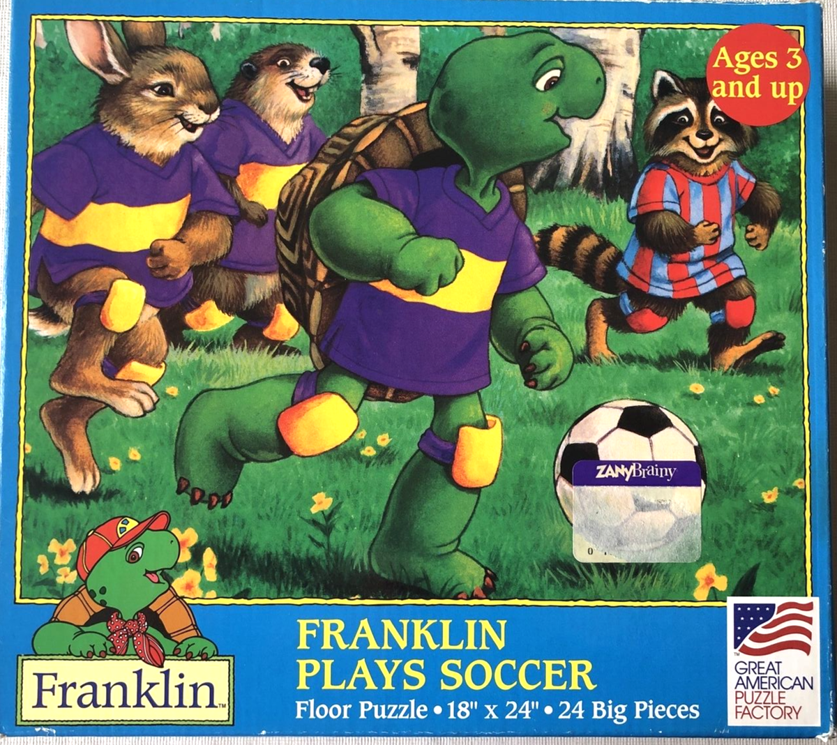 Franklin Plays Soccer 24 Piece Floor Puzzle 18