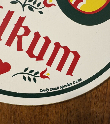 Pennsylvania Dutch Hex Signs Wilkum 1-Zook 1-Unbranded 7.5" Vintage Set of 2 - Picture 4 of 8