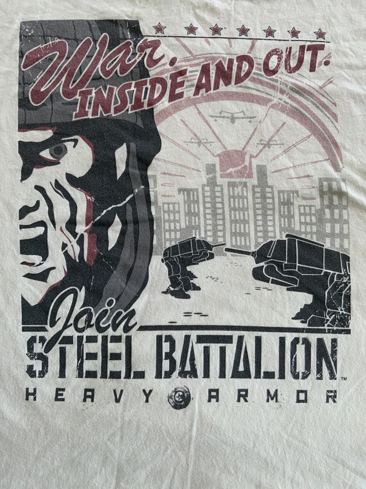 Steel Battalion Heavy Armor Promo Press E3 Capcom TShirt XBOX Rare VTG TEE XXL - Image 4 of 4