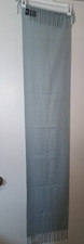 100 Cashmere Light Blue/Grey Scarf Finished Made in Florence Italy