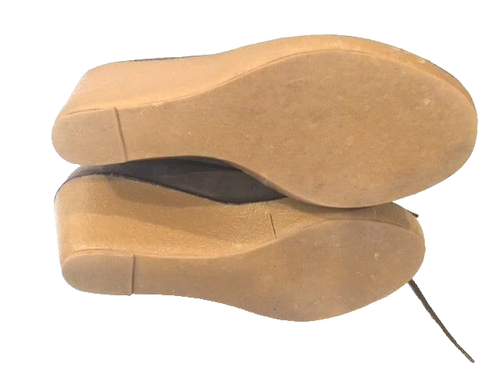 Sold Out Urban Outfitters Green Gray wedge lace up gen suede ankle boot bootie 7 - Picture 4 of 4