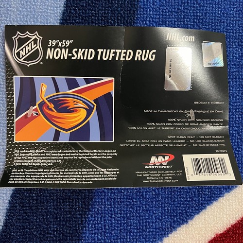 ALFOMBRA ACOLCHADA ANTIDESLIZANTE NHL ATLANTA THRASHERS 39" X 59" ALFOMBRA DE HOCKEY - Imagen 3 de 7
