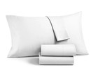 AQ Textiles KING Sheet Set Solid WHITE 100% Cotton