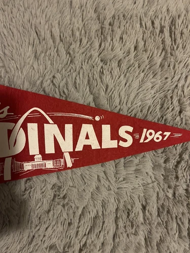 1967 年圣路易斯红雀队 NL 冠军/世界系列 Scroll Pennant Brock, Gibson - 第 4 张/共 13 张