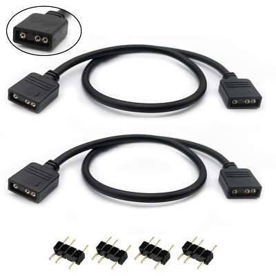 ARGB Extension Cable, 1-To-1 Female to Female ARGB Splitter Cable 5V 3 Pin Addre