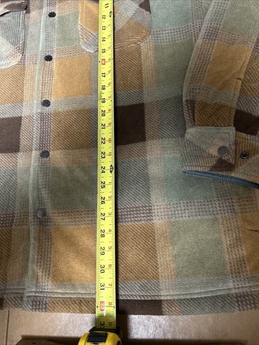 Vintage White Sierra Lined Jacket Plaid Sz. XL Snap Button Multicolor Brown - Picture 10 of 12