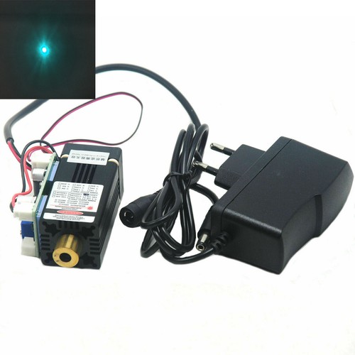 488nm 50mw Cyanblau Lasermodul Fokus Punktkopf Langzeit mit 12V Netzteil - Bild 1 von 7