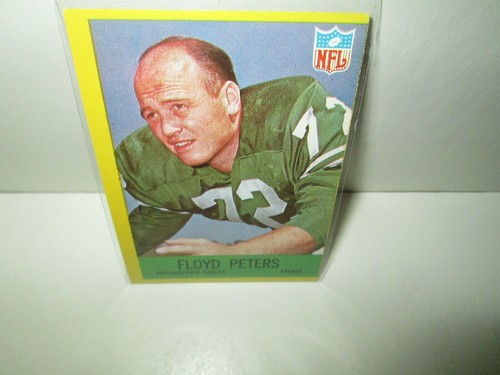 FLOYD PETERS 1967 FOOTBALL CARD Philadelphia Gum #139 All-pro Vintage EAGLES Exc - Bild 1 von 2