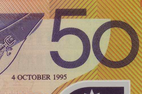 1995 NPA - $ 50 - 2 Note Embossed Folder.. 1st (with Overprint) & Last Issues - Picture 2 of 3