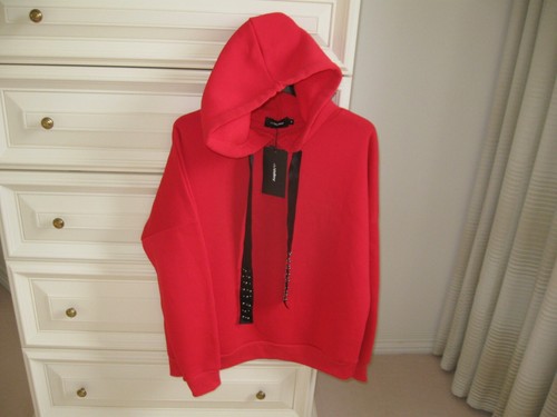 Ladies Sports Jumper With Hood Design Miss Valley Size Medium Red Polyester - Picture 10 of 12