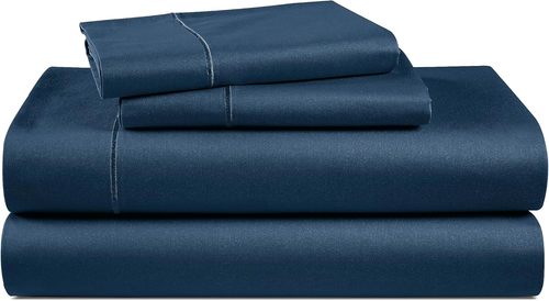 100% Egyptian Cotton Bed Sheets - 1000 Thread Count 4PC Queen Sheets Set, Long S - Picture 10 of 12
