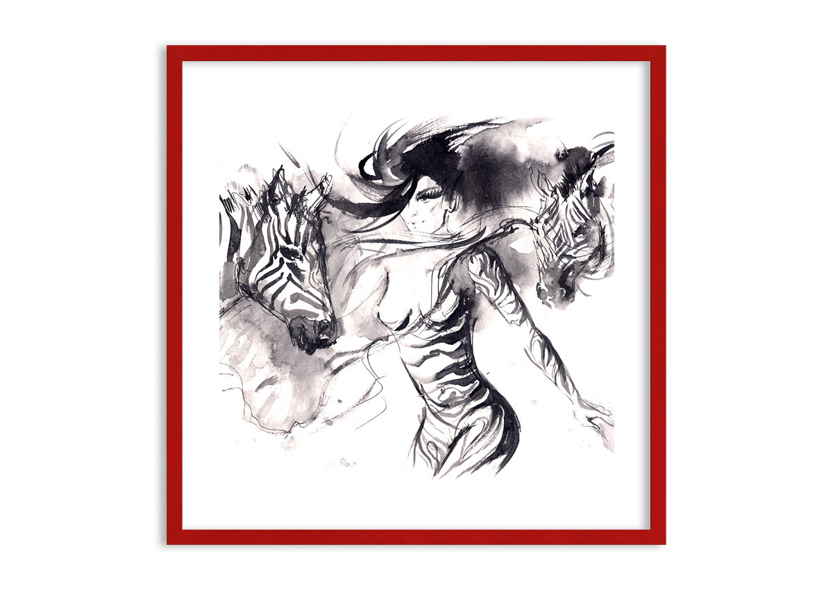 Quadro in in in Cornice - Zebre movimento eleganza femmina 3013 IT ba703b Quadro in in in Cornice - Zebre movimento eleganza femmina 3013 IT ba703b