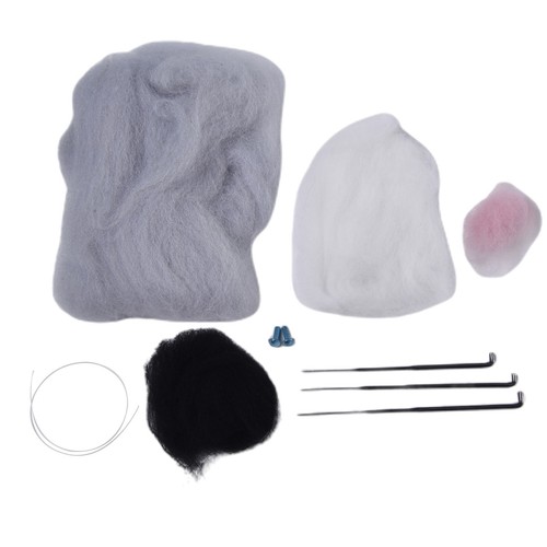 DIY Cat Wool Felt Material Pack Soft Coated Plastic Green Leaves Craft Kit - Picture 21 of 57