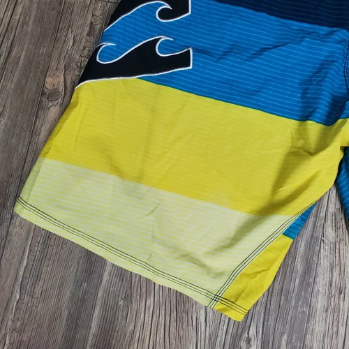 Billabong PX2 Platinum Recycler Boardshorts Performance Giallo Blu Taglia 36 - Foto 10 di 12