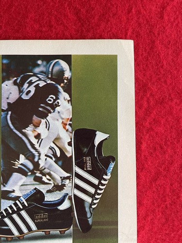 Vintage 1974 Adidas Shoes Star Streak Football Cleat Advertisement - Picture 3 of 7