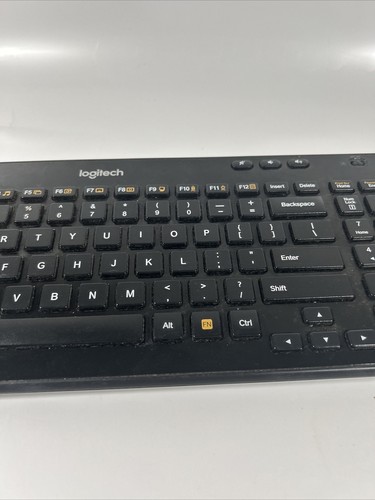 Logitech K360 Y-R0017 Wireless Black Full Size Keyboard w Unifying USB Receiver - Picture 4 of 13