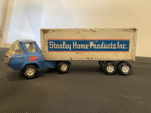 Vintage  STANLEY-STANHOME Tonka Toys Transport Tractor Trailer Semitruck unclean - Picture 10 of 16
