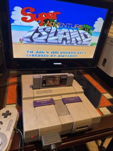 Adventure Island Super Nintendo SNES Clean Cart Manual Original Box Cutout Testd - Picture 12 of 15