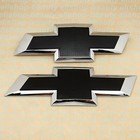 New Chrome Black Front & Tailgate Bowtie Emblem for 2016 - 2018  Silverado 1500