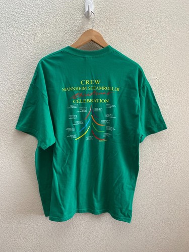 Vintage Y2K Manheim Steamroller Christmas Celebration Tour Crew 2004 T-Shirt XL