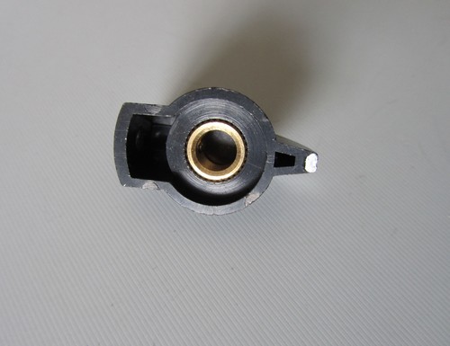 6x Black Raised Chicken Head Knobs 1/4" Guitar AMP Effect Pedal Knobs Set Screw - Picture 2 of 4