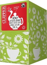 Clipper Organic English Breakfast Tea Bags 250 Individually Wrapped Teabags 0.08 per strip