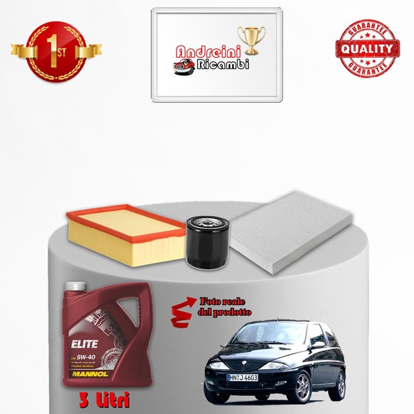 Wartungsset Filter Und ÖL Lancia Y 1.2 16V 59KW 80PS 2001-image