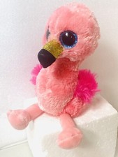 Ty Beanie Boos GILDA Pink Flamingo Plush Stuffed Animal Toy 6”