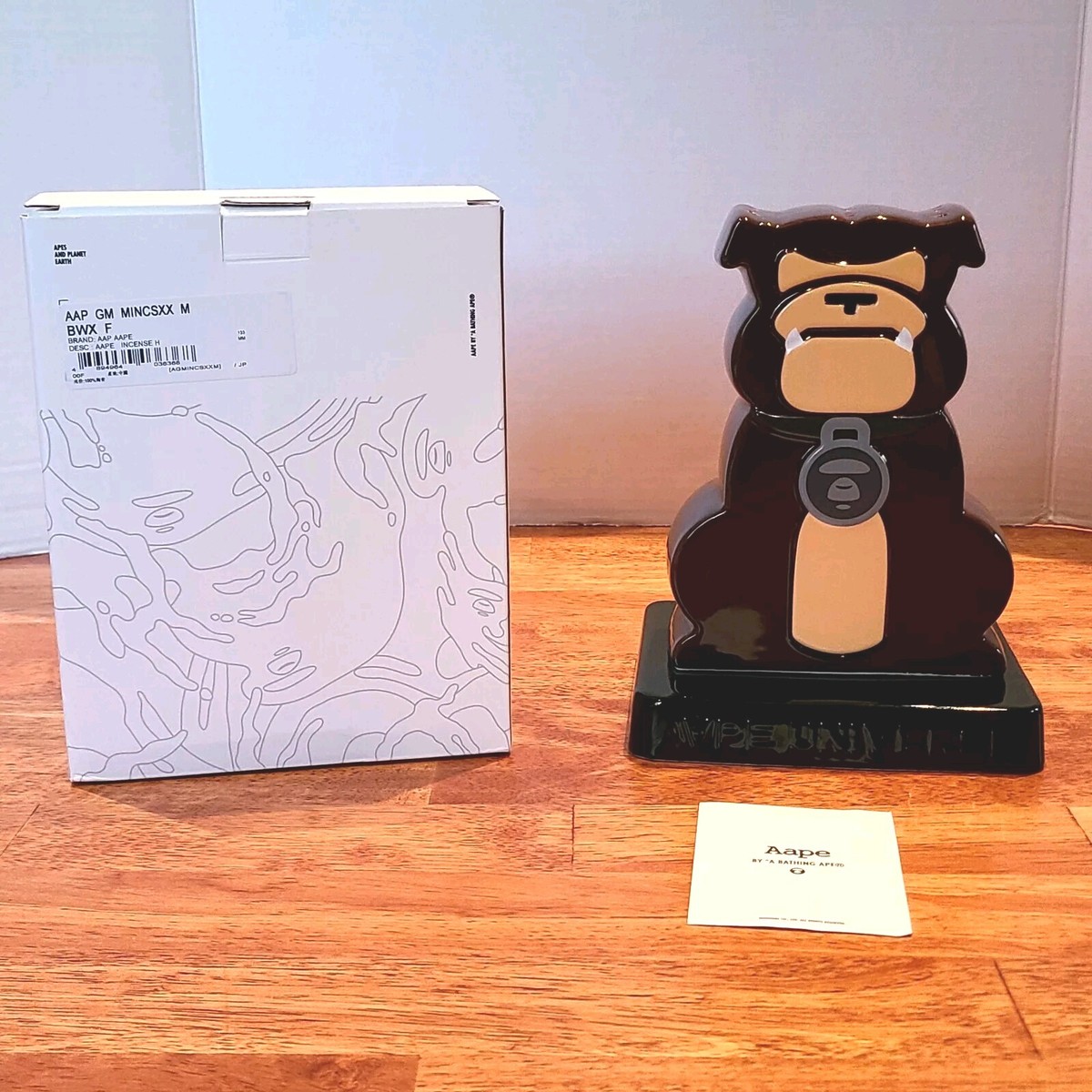 New! AAPE A BATHING APE Incense Holder Brown Ceramic Room