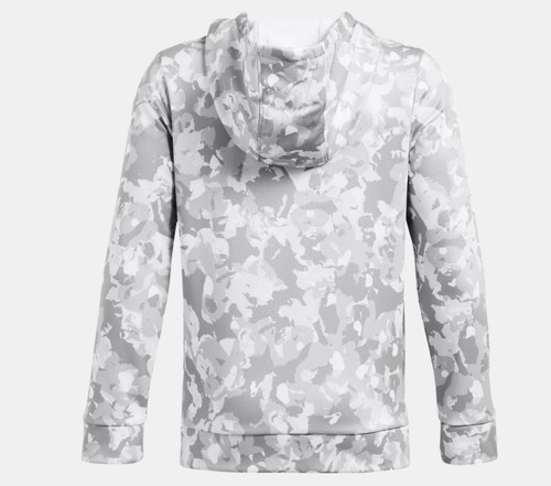 Armour Fleece Big Logo Printed Mod gray/Black Camo Size YL - Picture 2 of 2