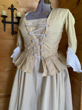 Colonial 18th century complete short jacket outfit bust size up to 48
