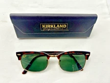 Ray-Ban Sunglasses RB3916 CLUBMASTER SQUARE 1304/31 Mock Tortoise w/ G-15 Green